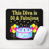 FABULOUS 50. PARTY FEIERUNGSGESTALTUNG MOUSEPAD (Mit Mouse)