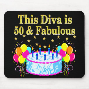 FABULOUS 50. PARTY FEIERUNGSGESTALTUNG MOUSEPAD