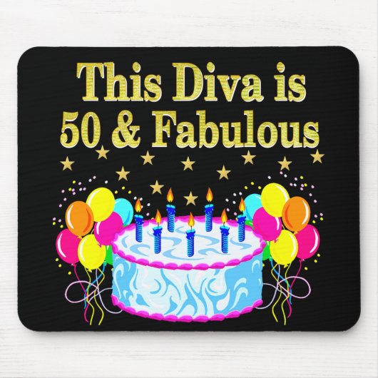 FABULOUS 50. PARTY FEIERUNGSGESTALTUNG MOUSEPAD (Vorne)