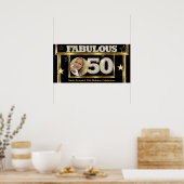 Fabulous 50 Retro Glamour Hollywood Gold Foto Poster (Küche)