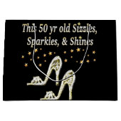 FABULOUS 50. SILBER SHOE QUEEN GROßE GESCHENKTÜTE (Vorderseite)