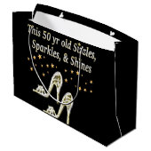 FABULOUS 50. SILBER SHOE QUEEN GROßE GESCHENKTÜTE (Rückseite Schrägansicht)