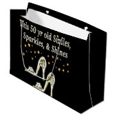 FABULOUS 50. SILBER SHOE QUEEN GROßE GESCHENKTÜTE (Vorderseite Schrägansicht)