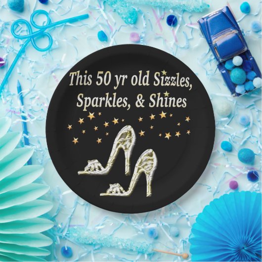 FABULOUS 50. SILBER SHOE QUEEN PAPPTELLER (Party)