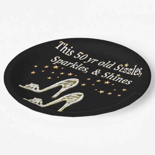 FABULOUS 50. SILBER SHOE QUEEN PAPPTELLER (Schrägansicht)