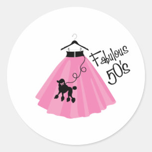 Fabulous 50s runder aufkleber