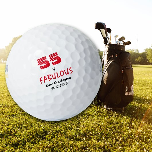 Fabulous 55 Geburtstag Personalisiert Golfball