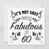 Fabulous 60. Geburtstag Karte (Vorderseite)