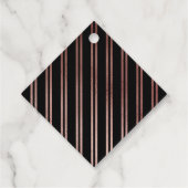 Fabulous 60. | Moderne Elegante Rose Gold Geburtst Geschenkanhänger (Rückseite)