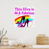 FABULOUS 60 YR ALTER SHOW QUEEN POSTER (Küche)