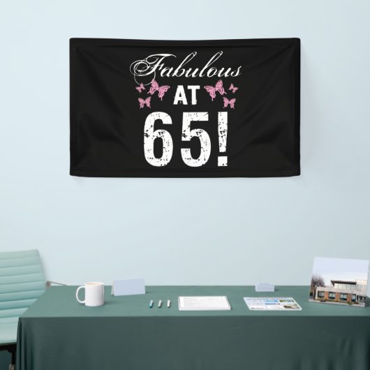 Fabulous 65. Geburtstag Banner (Messeveranstaltung)