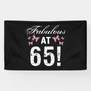 Fabulous 65. Geburtstag Banner
