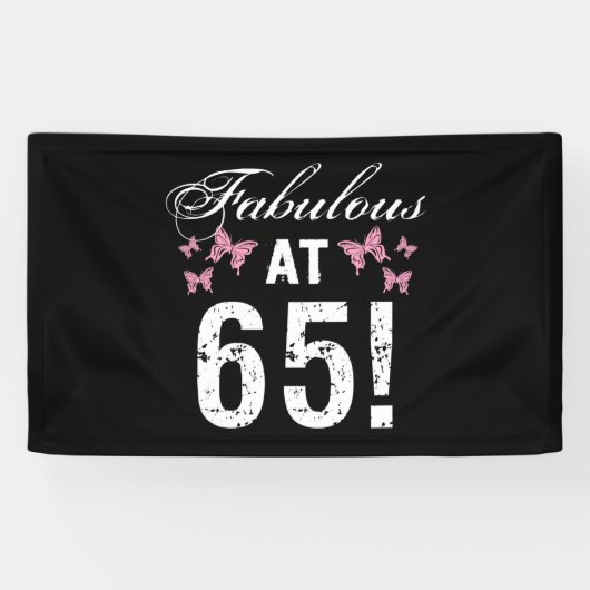 Fabulous 65. Geburtstag Banner (Horizontal)