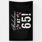Fabulous 65. Geburtstag Banner (Vertikal)