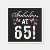 Fabulous 65. Geburtstag Serviette (Vorderseite)