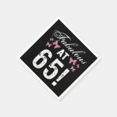 Fabulous 65. Geburtstag Serviette (Ecke)