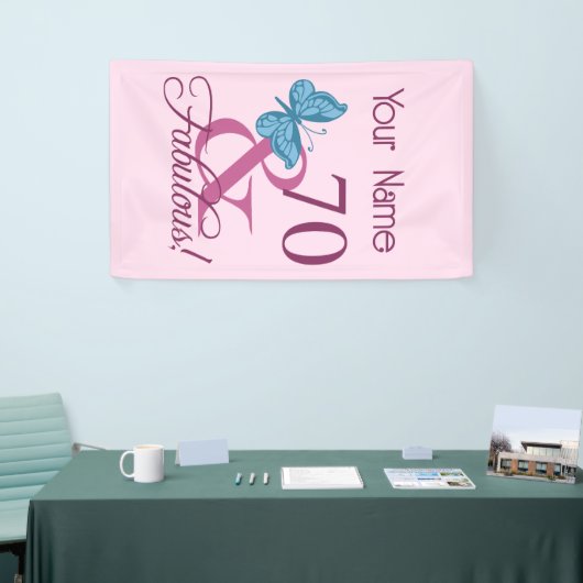 Fabulous 70. Geburtstag Banner (Messeveranstaltung)