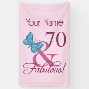 Fabulous 70. Geburtstag Banner