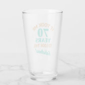 Fabulous 70. Geburtstag Glas (Rückseite)