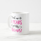 Fabulous 70. Geburtstag Kaffeetasse (Vorderseite Links)