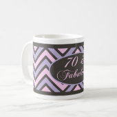 Fabulous 70. Geburtstag Kaffeetasse (Vorderseite Links)
