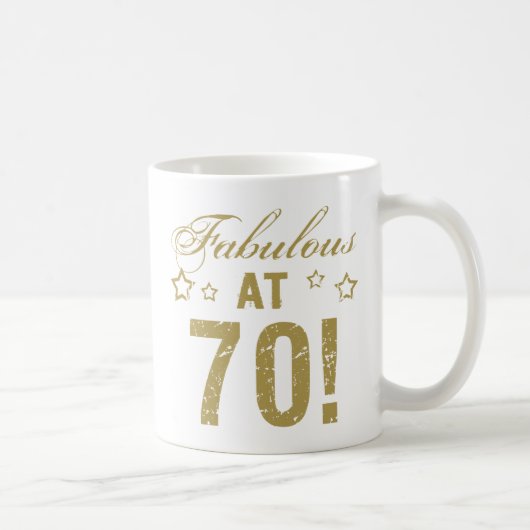 Fabulous 70. Geburtstag Kaffeetasse (Rechts)