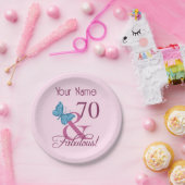 Fabulous 70. Geburtstag Pappteller (Party)
