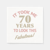Fabulous 70. Geburtstag Serviette (Vorderseite)