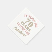 Fabulous 70. Geburtstag Serviette (Ecke)