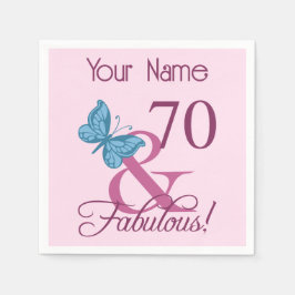 Fabulous 70. Geburtstag Serviette