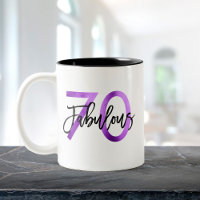 Fabulous 70. | Modernes Elegantes Lila Geburtstag