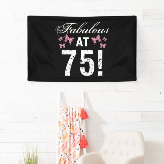 Fabulous 75. Geburtstag Banner (Insitu)