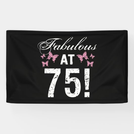 Fabulous 75. Geburtstag Banner (Horizontal)