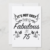 Fabulous 75. Geburtstag Karte (Vorderseite)