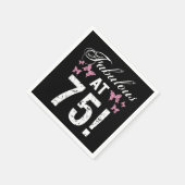 Fabulous 75. Geburtstag Serviette (Ecke)