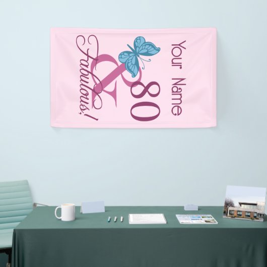 Fabulous 80. Geburtstag Banner (Messeveranstaltung)