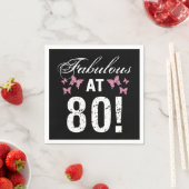 Fabulous 80. Geburtstag Serviette (Beispiel)
