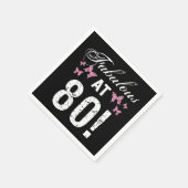 Fabulous 80. Geburtstag Serviette (Ecke)