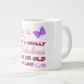 Fabulous 90. Geburtstag Jumbo-Tasse (Vorderseite Rechts)