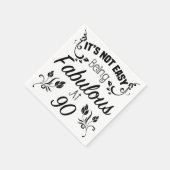 Fabulous 90. Geburtstag Serviette (Ecke)