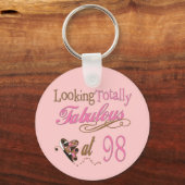 Fabulous 98. Geburtstag Schlüsselanhänger (Vorderseite)