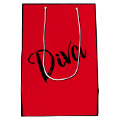 Fabulous "African American Diva" Geschenktasche Mittlere Geschenktüte (Rückseite)