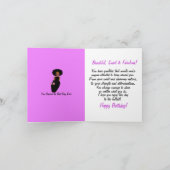Fabulous African American Lady Birthday Card Karte (Innenseite)