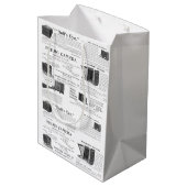 Fabulous Antique Camera Fotografy Mittlere Geschenktüte (Rückseite Schrägansicht)