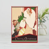 Fabulous Art Deco Frohe Weihnachten (Stehend Vorderseite)