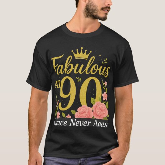 Fabulous at 90 Tshirt (Vorderseite)