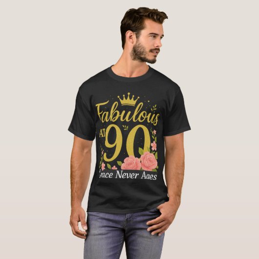 Fabulous at 90 Tshirt (Vorne ganz)