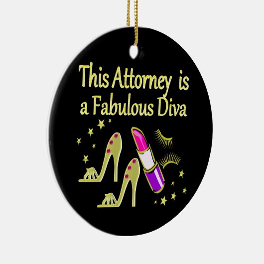 FABULOUS ATTORNEY DIVA DESIGN KERAMIKORNAMENT (Rechts)