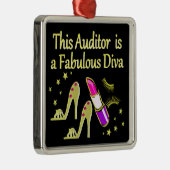 FABULOUS ATTORNEY DIVA DESIGN SILBERNES ORNAMENT (Rechts)