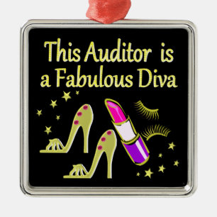 FABULOUS ATTORNEY DIVA DESIGN SILBERNES ORNAMENT
